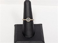 14K WG Moonstone Ring Sz 7 (3G)