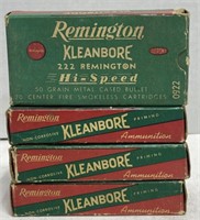 (OO) Remington 222 Remington Centerfire Cartridges
