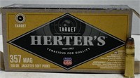 (CC) Herter's 357 MAG Centerfire Cartridges,