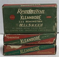 (OO) Remington Kleanbore 222 Remington Centerfire