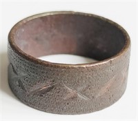 UK, early 1900s bronze Ring US#8
