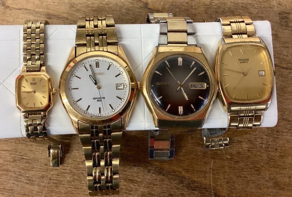 4 wrist watches