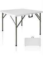 $107 BQKOZFIN 36'' Square Plastic Folding Table