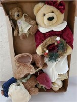 GROUP LOT- STUFFED ANIMALS, WEIGHTS, MISC