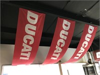3 Ducati hanging banners