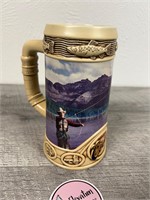 Coors Colorado Fly Fishing 1996 Beer Stein