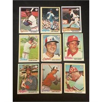 (600) 1978 Topps Baseball Cards Mixed Grade
