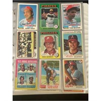 (135) Vintage Baseball Cards In Binder