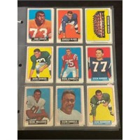 (19) 1964 Topps Football Cards