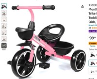 KRIDDO Kids Tricycles Age 24 Month to 4 Years,