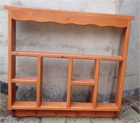 Wooden Nic-Nack Shelf 27" x 25" x 3" Sold With