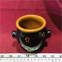 Small Signed Swiss Pottery Bowl (3 3/4" Tall)