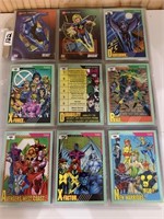 81-Marvel trading cards