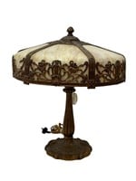 Benham & Froud Slag Glass Table Lamp