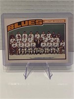St Louis Blues 76/77 Team Checklist NRMINT +