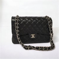 Chanel Black Caviar Classic Double Flap Bag