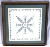 Framed Needlepoint - 17 x 17