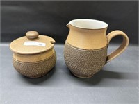 Denby England Cotswold Covered sugar & creamer