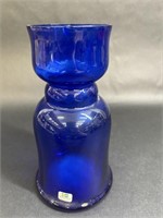 Bergdala Sweden Cobalt Blue Crystal Vase