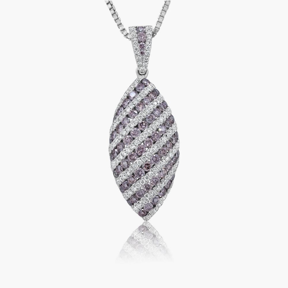 18K WHITE GOLD 1.59CT DIAMOND PENDANT