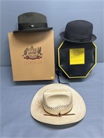 Gentlemans Stetson & Dobbs Hat Lot Collection