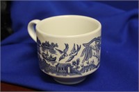 An English Blue and White Cup