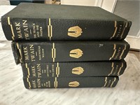 LOT OF 4 ANTIQUE MARK TWAIN BOOKS