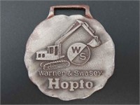 Hopto Warner and Swasey WS Excavator Watch FOB