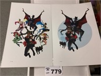 NUMBERED COMIC PRINTS 12X18