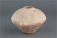 Chinese Han Period Pottery Bird Pattern Jar
