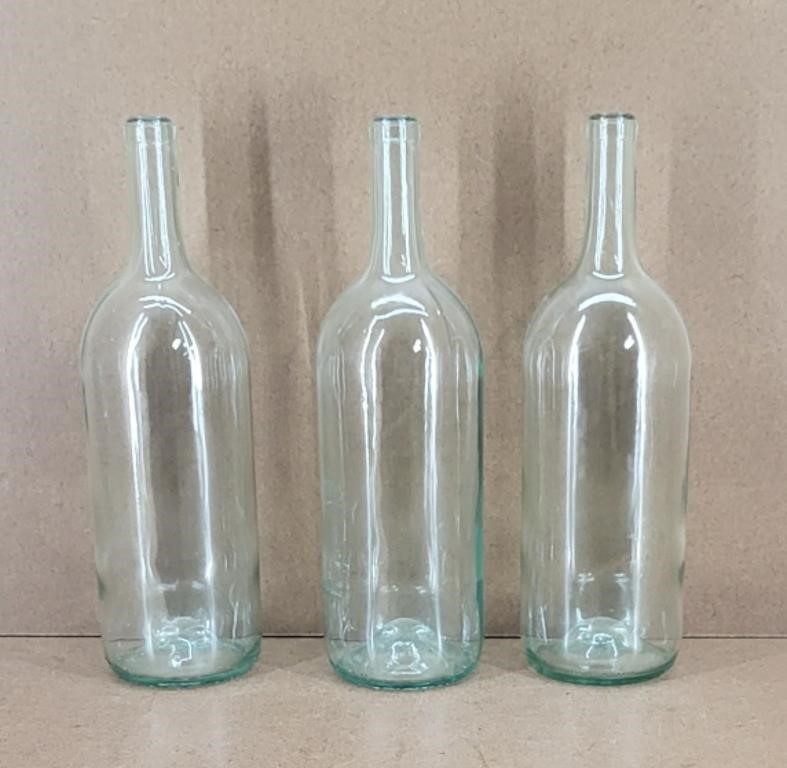 Olde Wine Bottles - set of 3