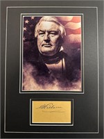 Millard Fillmore Custom Matted Autograph Display