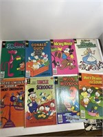 8-vintage Walt Disney Comics Mickey Donald Duck