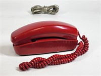 RED STROMBERG PUSH-BUTTON  TELEPHONE