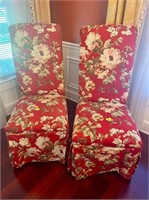 covered chairs set of 2