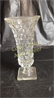 American Fostoria 9 3/4” Footed Flared Vase