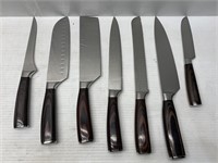 Lot of 7 Kogami Kitchen Knives - NEW