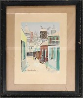 Signed Print Of Montmartre