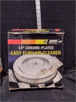 14" Chrome Plated Easy Flow Air Cleaner