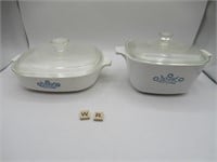 2 CORNING WARE COVERED CASSEROL DISHES