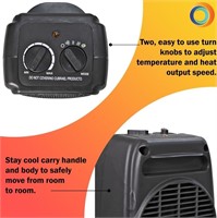 (2) Comfort Zone Compact Personal Space Heater
