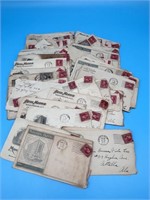 Collection Of Envelopes With 2 Cent Stamps