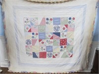 MODERN 70S COVER QUILT, HAS STAINS
