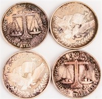 Coin 4 Silver Rounds .999 Fine Silver