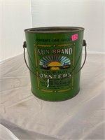 Bail Handle Sun Brand 1 Gallon Oyster Can MD27