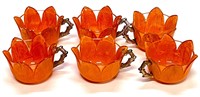 Antique Westmoreland Orange Peel Cups