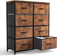 Dresser with 8 Drawers, Chest of Drawers, Fabric D