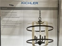 KICHLER 5 LIGHT CHANDELIER RETAIL $200