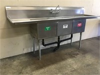 Stainless Steel 3 Hole Commercial Sink