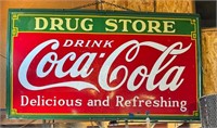 1934 Coca-Cola Drug Store Tin Sign
